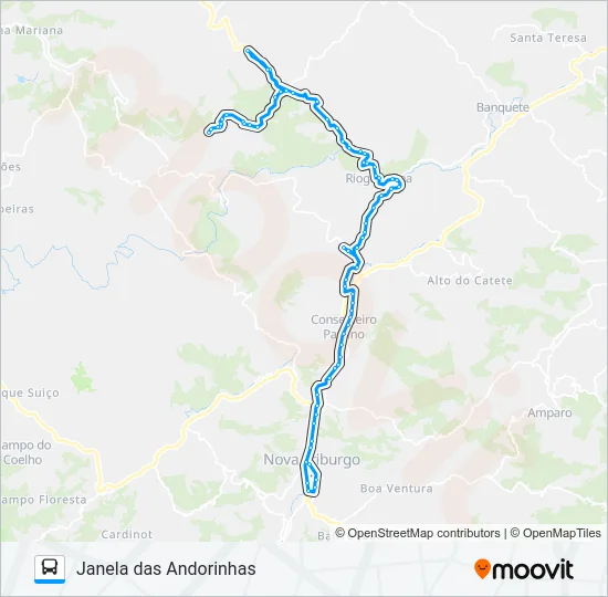 20-B Bus Line Map