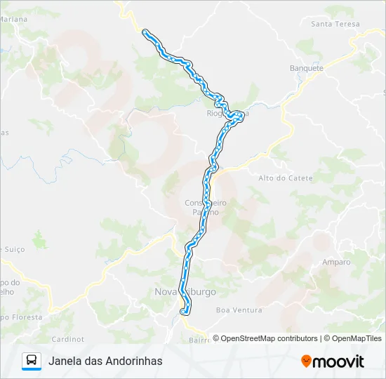 20-B Bus Line Map