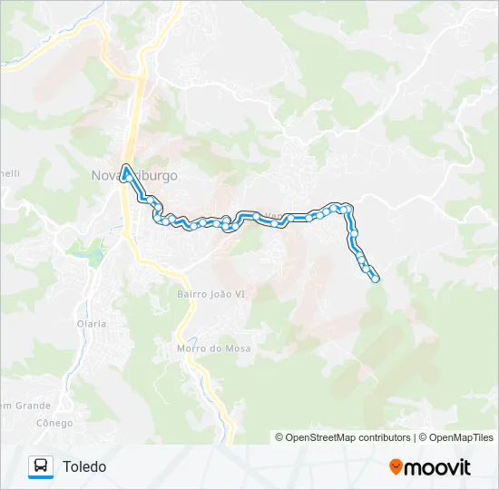 34 Bus Line Map
