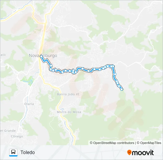 34 Bus Line Map