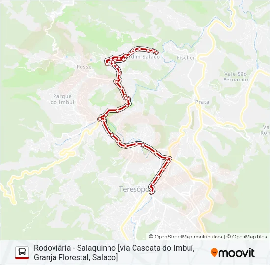 52B Bus Line Map