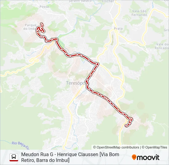 53B Bus Line Map