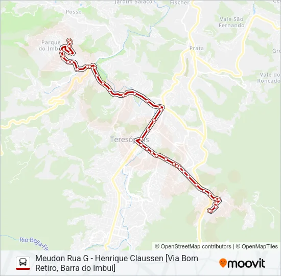 53B Bus Line Map