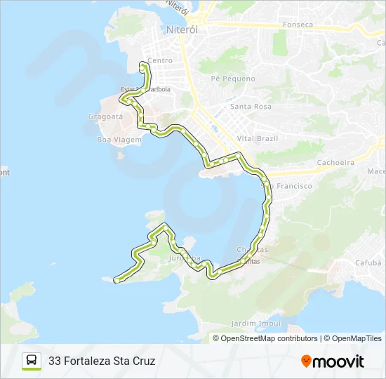 33 Bus Line Map