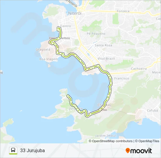 33 Bus Line Map