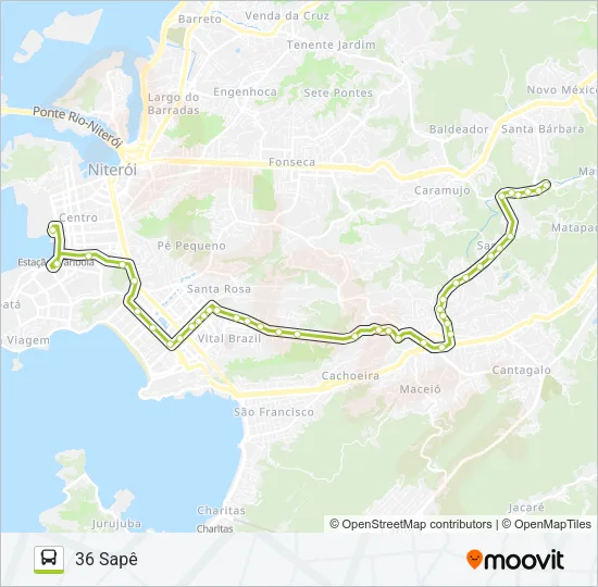 36 Bus Line Map