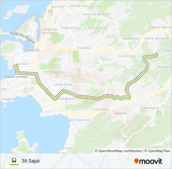 36 Bus Line Map