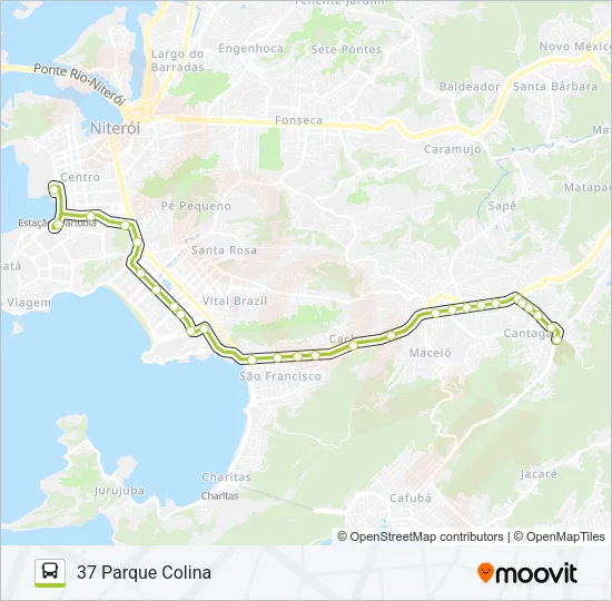 37 Bus Line Map