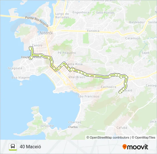 40 Bus Line Map