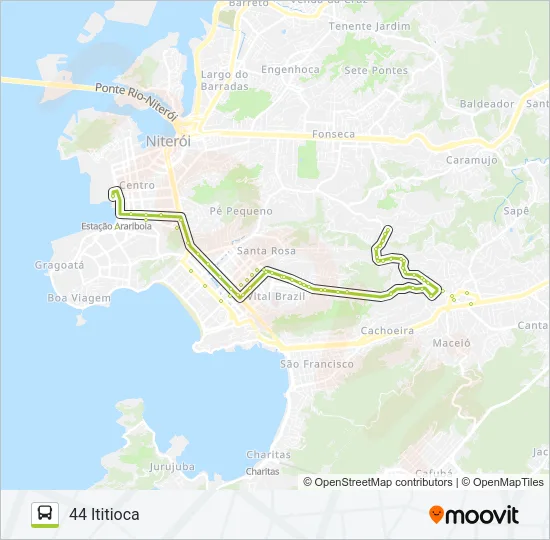 44 Bus Line Map