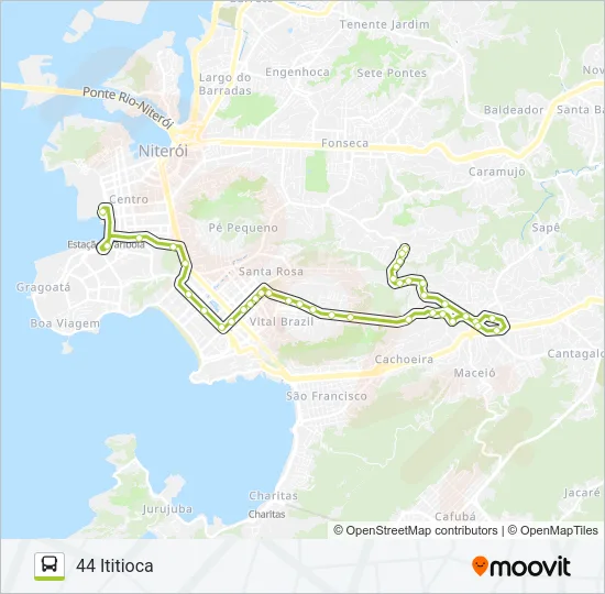 44 Bus Line Map