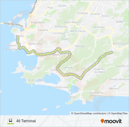 46 Bus Line Map