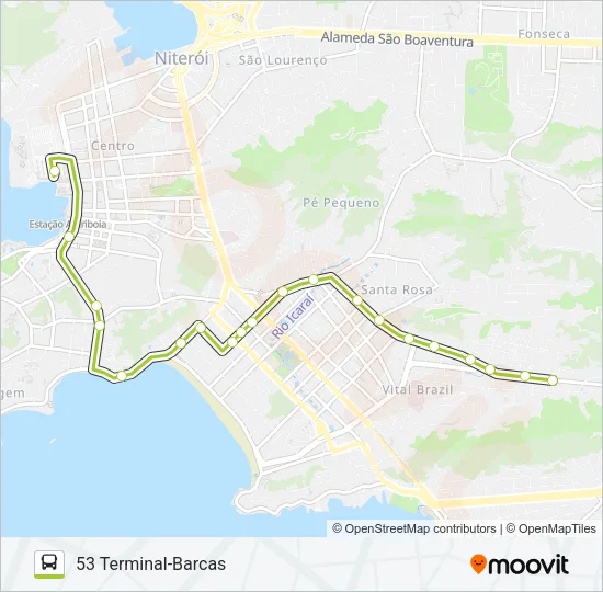 53 Bus Line Map