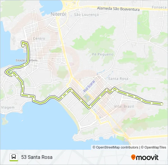 53 Bus Line Map
