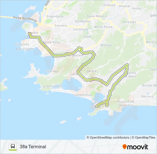 38A Bus Line Map