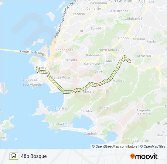 48B Bus Line Map