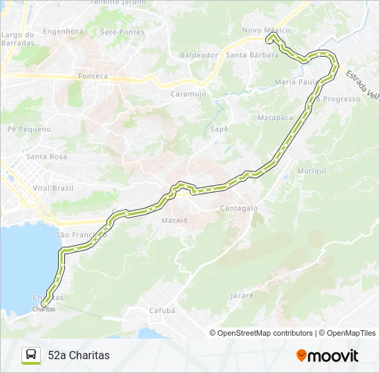 52A Bus Line Map