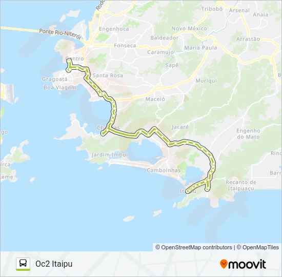 OC2 Bus Line Map