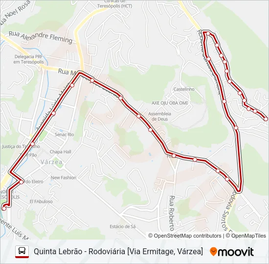 60A Bus Line Map