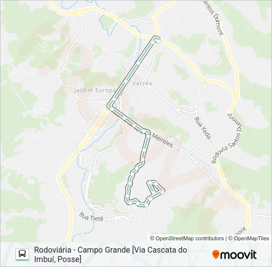 P11B Bus Line Map