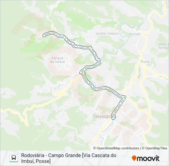 P11B Bus Line Map