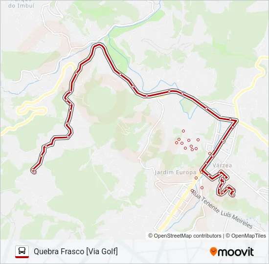 08D Bus Line Map