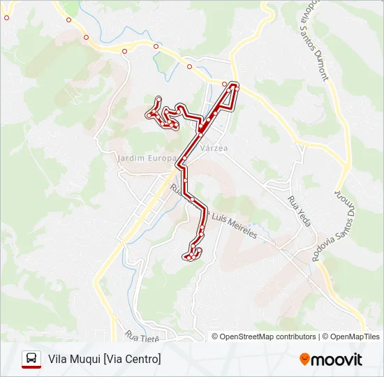 08D Bus Line Map