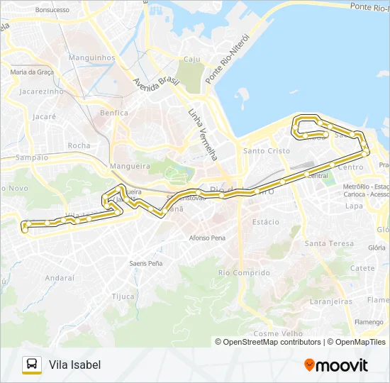 222 Bus Line Map