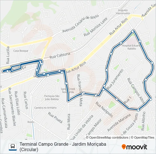 894 Bus Line Map