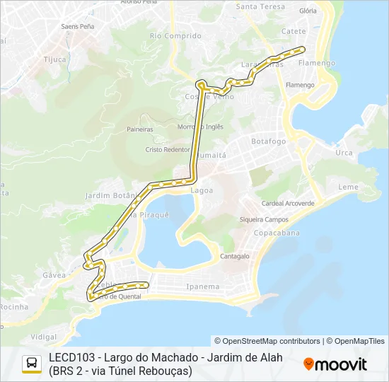 585 Bus Line Map