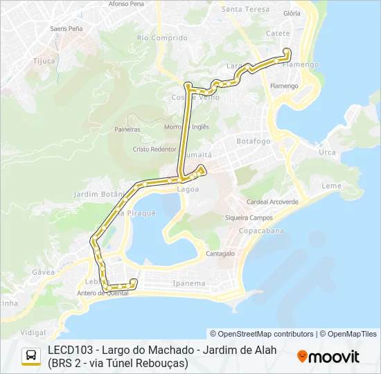 585 Bus Line Map