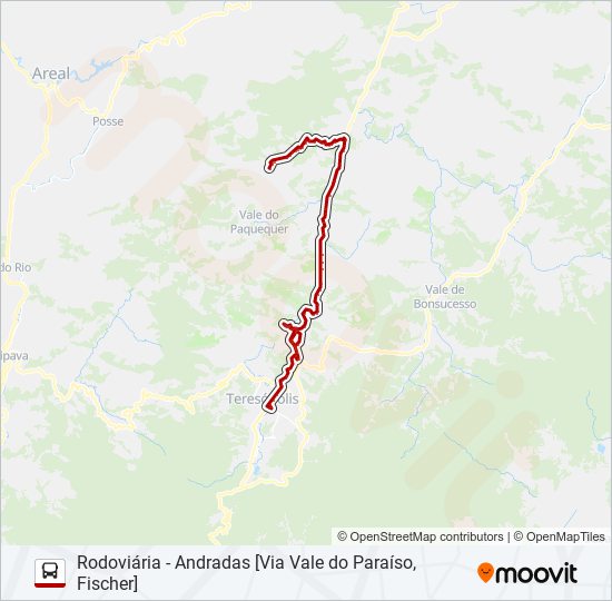 Mapa da linha 32C de ônibus