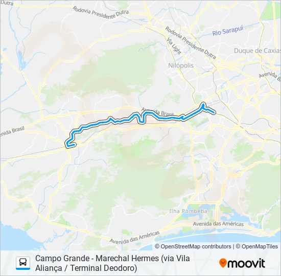 SN731 Bus Line Map