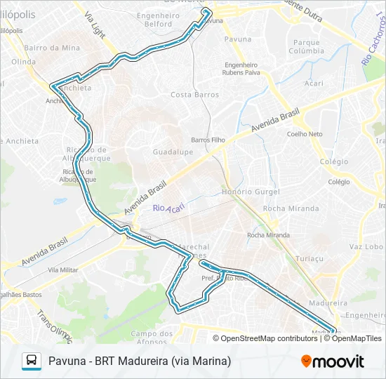 SV779 Bus Line Map