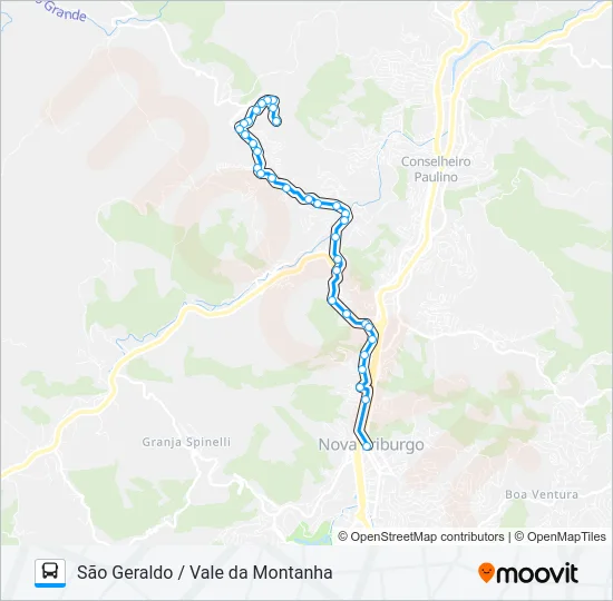 50-A Bus Line Map