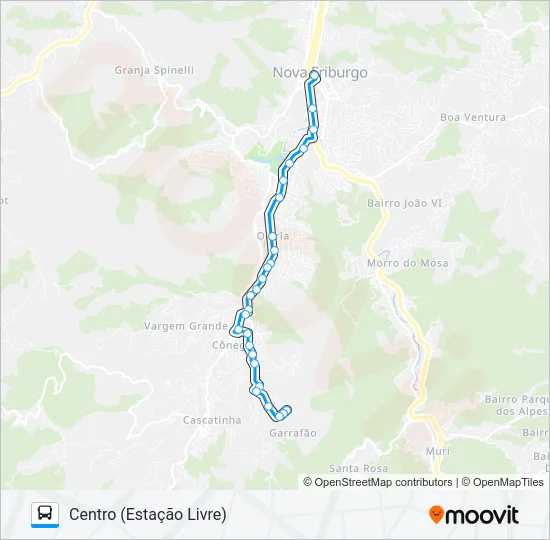 43-A Bus Line Map