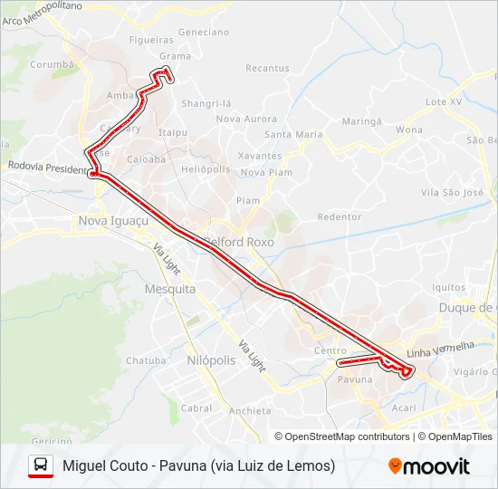 599I Bus Line Map