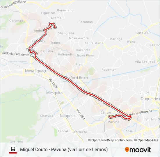599I Bus Line Map