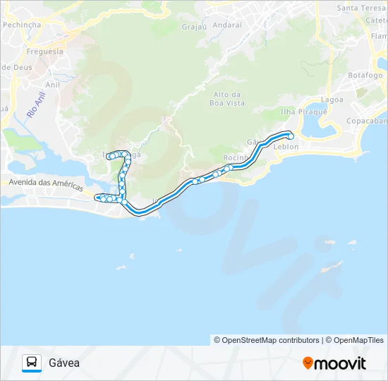 SPB 550 Bus Line Map
