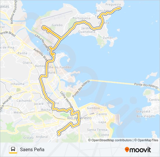 SN 634 bus Line Map