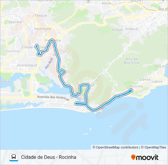 SPA 550 Bus Line Map