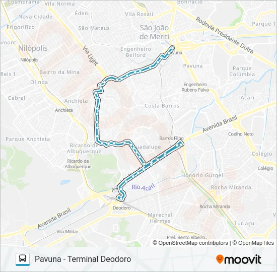 SP 399 Bus Line Map