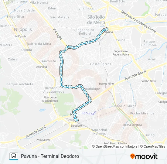 SP 399 Bus Line Map