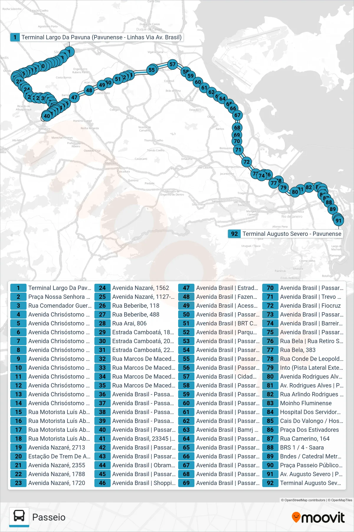 SV 384 bus Line (Passeio) route and stops on a map