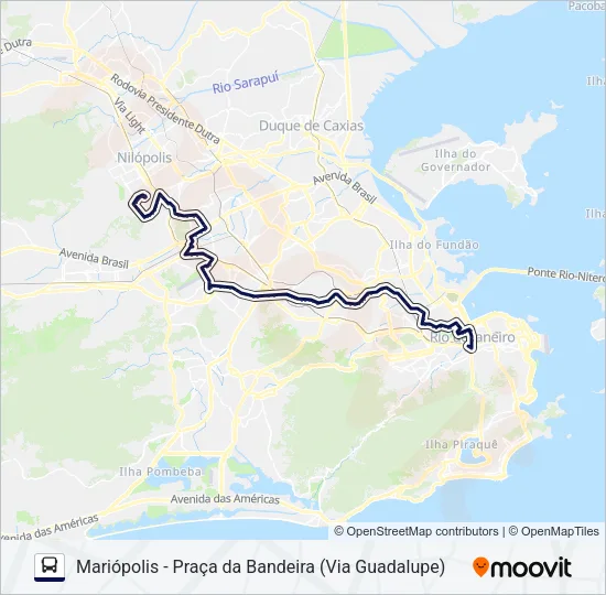 SV 624 Bus Line Map