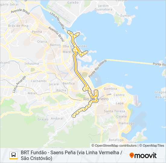 Mapa de SP 635 de autobús