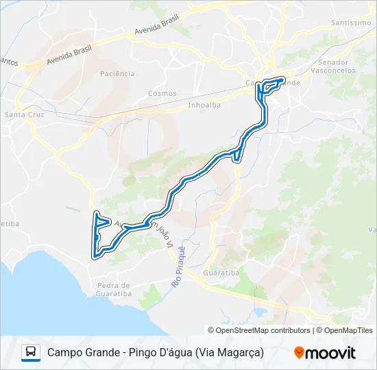 SV 866 Bus Line Map
