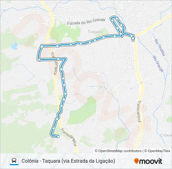 SV 831 Bus Line Map