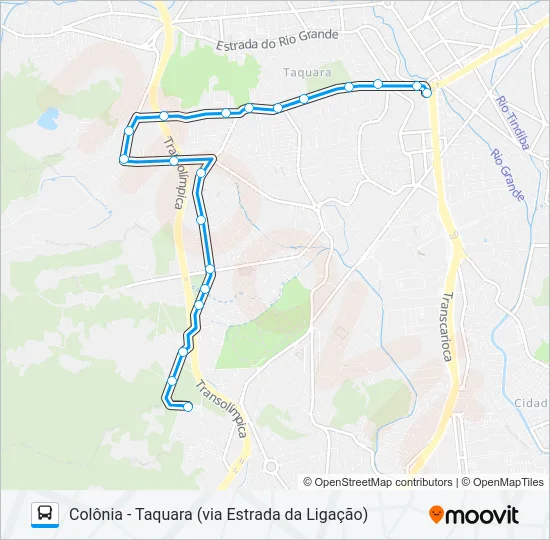 SV 831 Bus Line Map