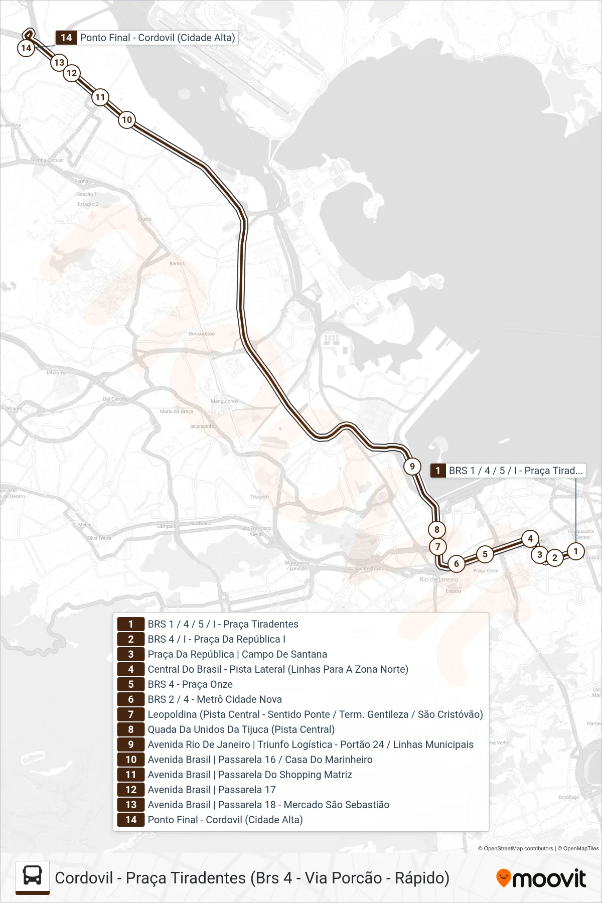 SV 335 bus Line (Cordovil) route and stops on a map